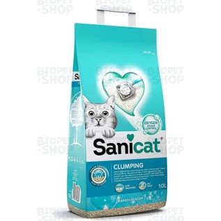 Sanicat Active Topalanan pişik qumu, sabun ətirli, 10 L