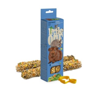 Little One Dəniz donuzcuğu, dovşan və şinşillalar üçün dadlı çərəzlər, tərəvəzli, 2x60 q