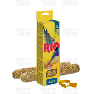 Rio Sticks Палочки для волнистых попугаев и экзотических птиц, с медом, 2 x 40 г