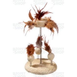 Beeztees Karlie Nature Cat Toy Sisal & Luffa Stand, 15x25 cm