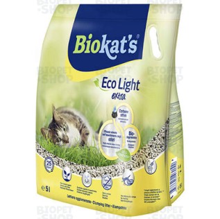 Biokat's Eco Light Extra Carbon Tofu Комкующийся наполнитель для кошачьего туалета, с активированным углем, 5 л