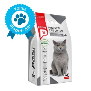 Petclay Premium Комкующийся наполнитель для кошек, с активированным углем, 10 Л