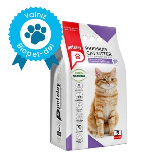 Petclay Premium Комкующийся наполнитель для кошек, с ароматом лаванды, 5 Л