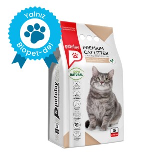 Petclay Premium Topalanan pişik qumu, qoxusuz, 5 L
