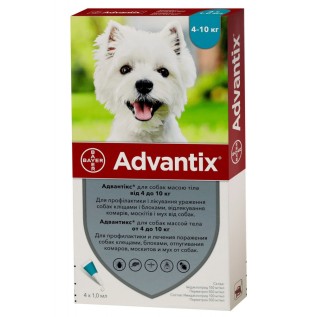 Bayer Адвантикс Spot-on For Dogs (4-10 kg)