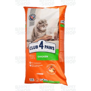 Club 4 Paws Quru yem, yetkin pişiklər üçün, toyuq əti ilə (14 kq)