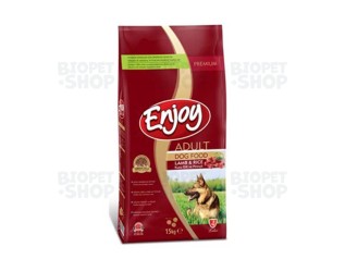 Enjoy Adult Dog  Bütün cins yetkin itlər üçün quru yem,quzu və düyü ilə (15 kg)