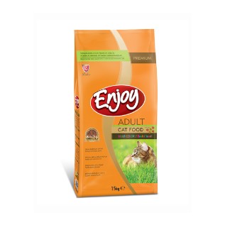 Enjoy Multi Color Yetkin pişik üçün quru yem, toyuq əti ilə (15 kq)