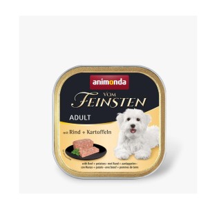 Animonda Vom Feinsten yetkin itlər üçün nəm yem, pate (paştet) mal əti və kartof ilə, 150 q