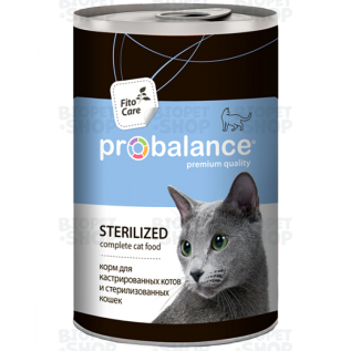 ProBalance Sterilized Консервированный корм, для стерилизованных кошек, 415 г