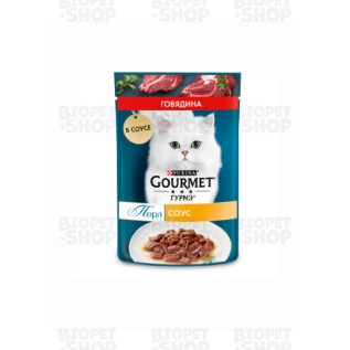 Purina Gourmet Perle Влажный корм для кошек, с говядиной в соусе, 75 г