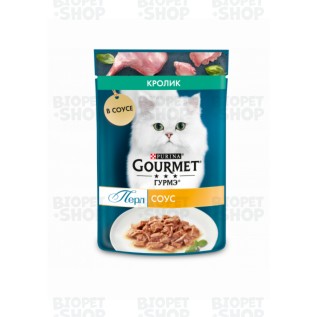 Purina Gourmet Perle Влажный корм для кошек, с кроликом в соусе, 75 г