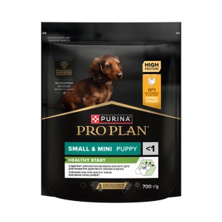Purina Pro Plan Small and Mini Puppy Сухой корм для щенков собак мелких пород, с курицей, 700 г