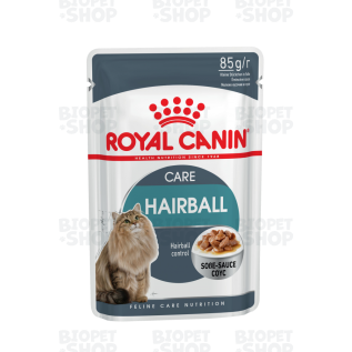 Royal Canin Hairball Care Pişik üçün nəm yem, tük topalarının çıxarılması, sousda dilimlər, 85 q