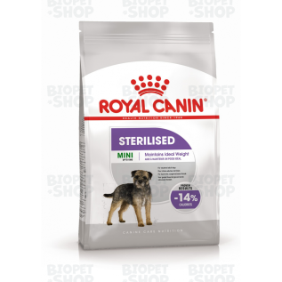 Royal Canin Mini Sterilised Adult Qısırlaşdırılmış kiçik cins yetkin it üçün quru yem (8 kq)