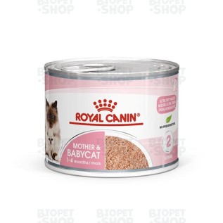 Royal Canin Mother & Babycat Ultra Soft Hamilə, südverən pişik və 1 aydan bala pişik üçün konservləşdirilmiş yem, 195 q