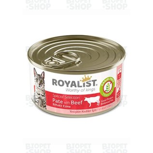 Royalist Special Selection Консервированный корм для взрослых кошек, с говядиной в паштете, 80 г