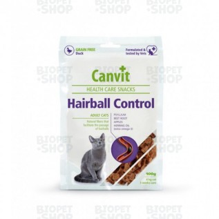 Canvit Hairball Control Dadlı çərəz, pişiklər üçün, tük çıxarma, ördək əti ilə, 100 q