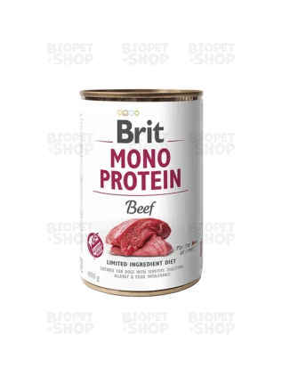 Brit Care Mono Protein влажный консервированный корм для собак, с говядиной, 400 г