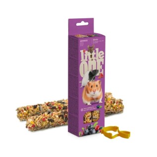 Little One Sticks dağsiçanları, siçanlar, siçovullar və qum siçanları üçün giləmeyvəli çubuqlar, 2x60 q