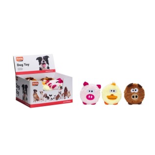 Beeztees Karlie Dog Toy itlər üçün yumşaq plüş oyuncaqlar, Qəhvəyi