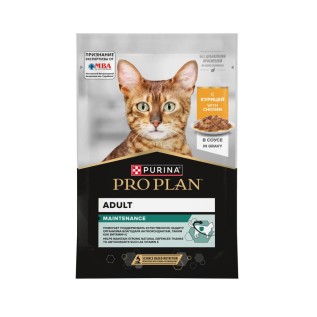 Purina Pro Plan Maintenance pişiklər üçün nəm yem, sousda toyuq, 85 q