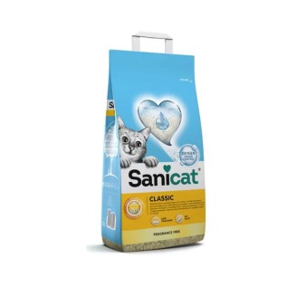 Sanicat Classic Hopduran pişik qumu, ətirsiz,  16 L