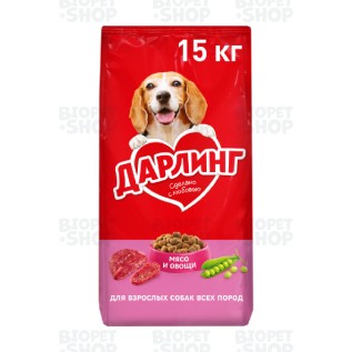 Purina Darling Quru yem, yetkin itlər üçün, ət və tərəvəzlər ilə (kq)