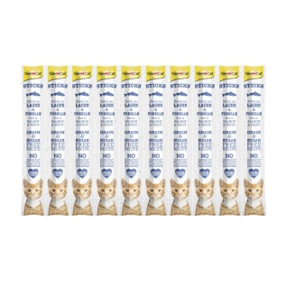 GimCat Soft Chew Stick for Cats жевательные палочки для кошек, с лососем и форелью, 10 шт (упаковка)