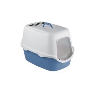 Stefanplast Cathy Filter Qapalı pişik tualeti, 56x40x40 sm, Mavi