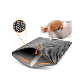 Nunbell Pişik tualeti üçün xalça 58x37sm, Boz