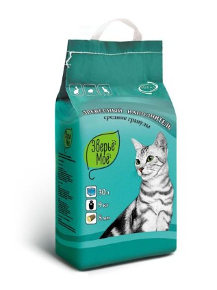 Zveryo Moyo pişik üçün oduncaq qumu, orta qranullar, 9 kq, 30 L