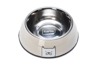 Beeztees Karlie Elize Bowl, миска для кошек и собак, серая, 200 мл