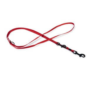 Beeztees Karlie ASP + Многофункциональный поводок для собак, красный, 200х1 см