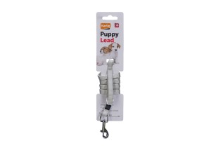 Beeztees Karlie Puppy Nylon Leash, нейлоновый поводок для щенков, 100x1 см, Серый