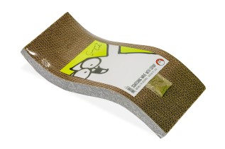 Beeztees Karlie Simon's Cat Scratching Wave with Catnip, pişik üçün pişikotu ilə dalğalı karton caynaqyonan, 52x21x10 sm