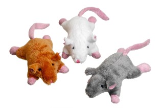 Beeztees Karlie Catnip Plush Mouse, pişikotu ilə yumşaq siçan oyuncaq, Qəhvəyi