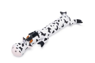 Beeztees Karlie Plush Dog Toy Funny Cow, itlər üçün yumşaq inək oyuncaq, 55 sm