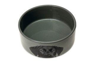 Beeztees Karlie Ceramic Dog Bowl, керамическая миска для собак, 1.5 Л, Серый