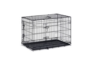 Beeztees Karlie Noir Dog Crate with Two Doors, двухдверный вольер для собак, Черный, 92x57x63 см