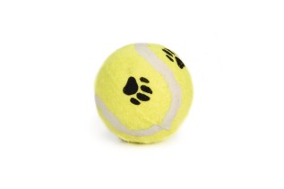 Beeztees Fetch Yellow Tennis Ball Dog Toy, теннисный мяч для собак, желтый, 6,5 см