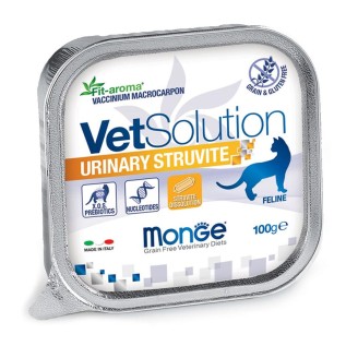 Monge Vet Solution Urinary Struvite влажный ветеринарный корм для кошек при струвитных камнях в почках, 100 г
