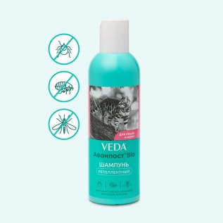 Veda Avanpost Bio pişiklər üçün bit, birə və gənəyə qarşı şampun, 200 ml