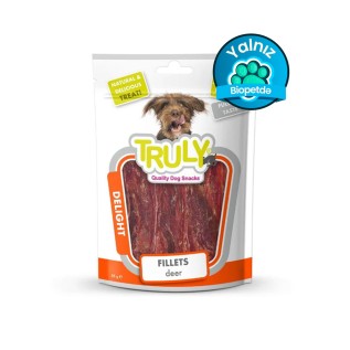 Truly Delight Deer Fillets itlər üçün çərəz, maral ətindən qurudulmuş file, 85 q