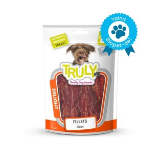 Truly Delight Deer Fillets лакомство для собак, вяленое филе из оленины, 85 г
