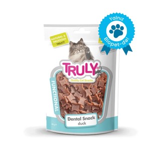 Truly Dental Duck Snacks лакомство для здоровья зубов кошек, с уткой, 50 г