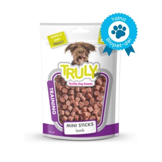 Truly Mini Sticks kiçik cins itlər üçün çərəz, quzu əti ilə, 90 q