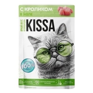 Kissa Влажный корм для кошек, с кроликом в желе,  75 г